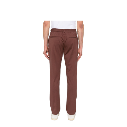 Cotton Trousers In Brown - Image 4