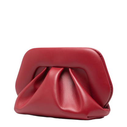 Bios Small Vegan Leather Clutch - Red - Image 5