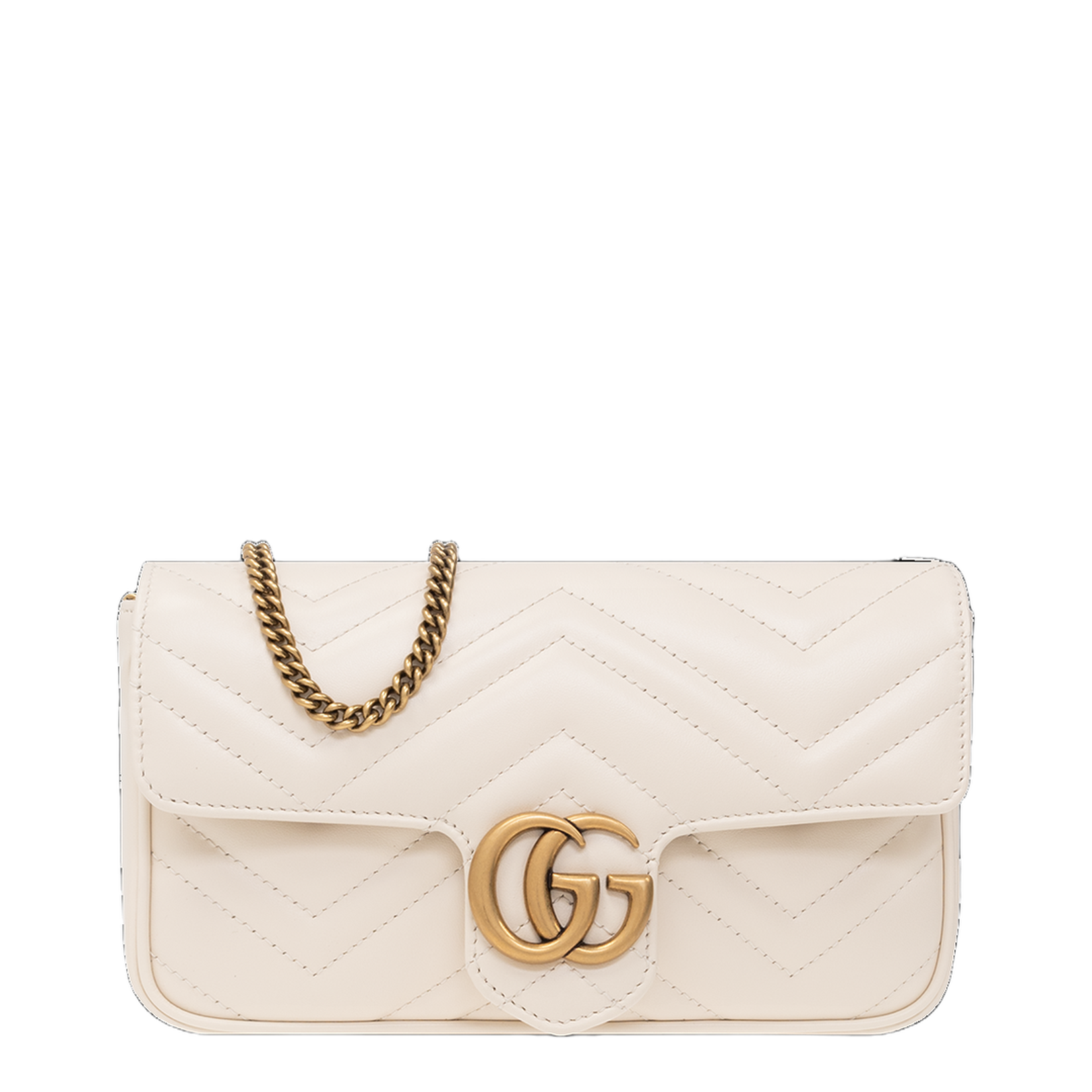 GG Marmont Canvas Shoulder Bag - Beige - Image 1