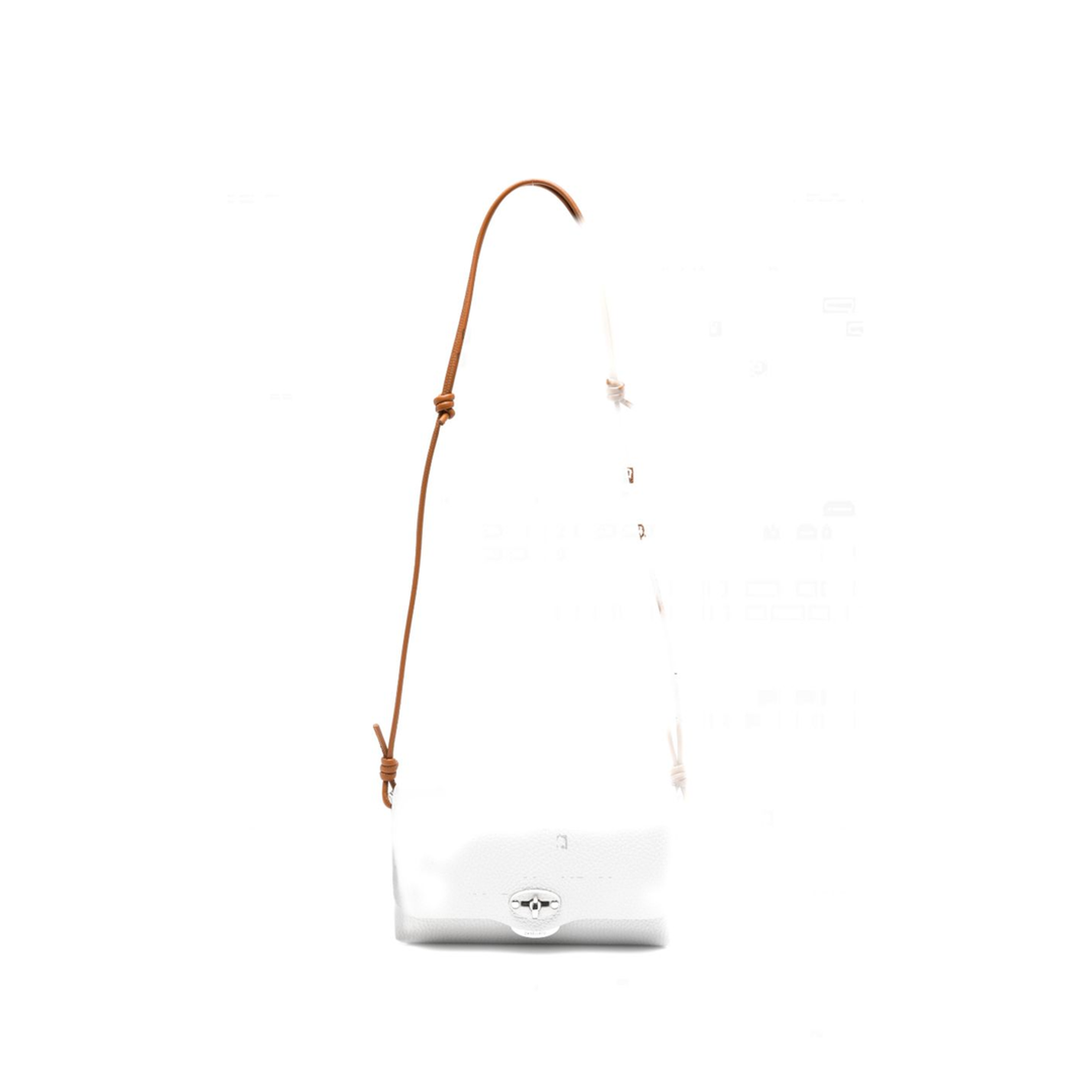 Lettera Daily Small Calf Leather Top-Handle Bag - Pearl / Light Grey - Image 1