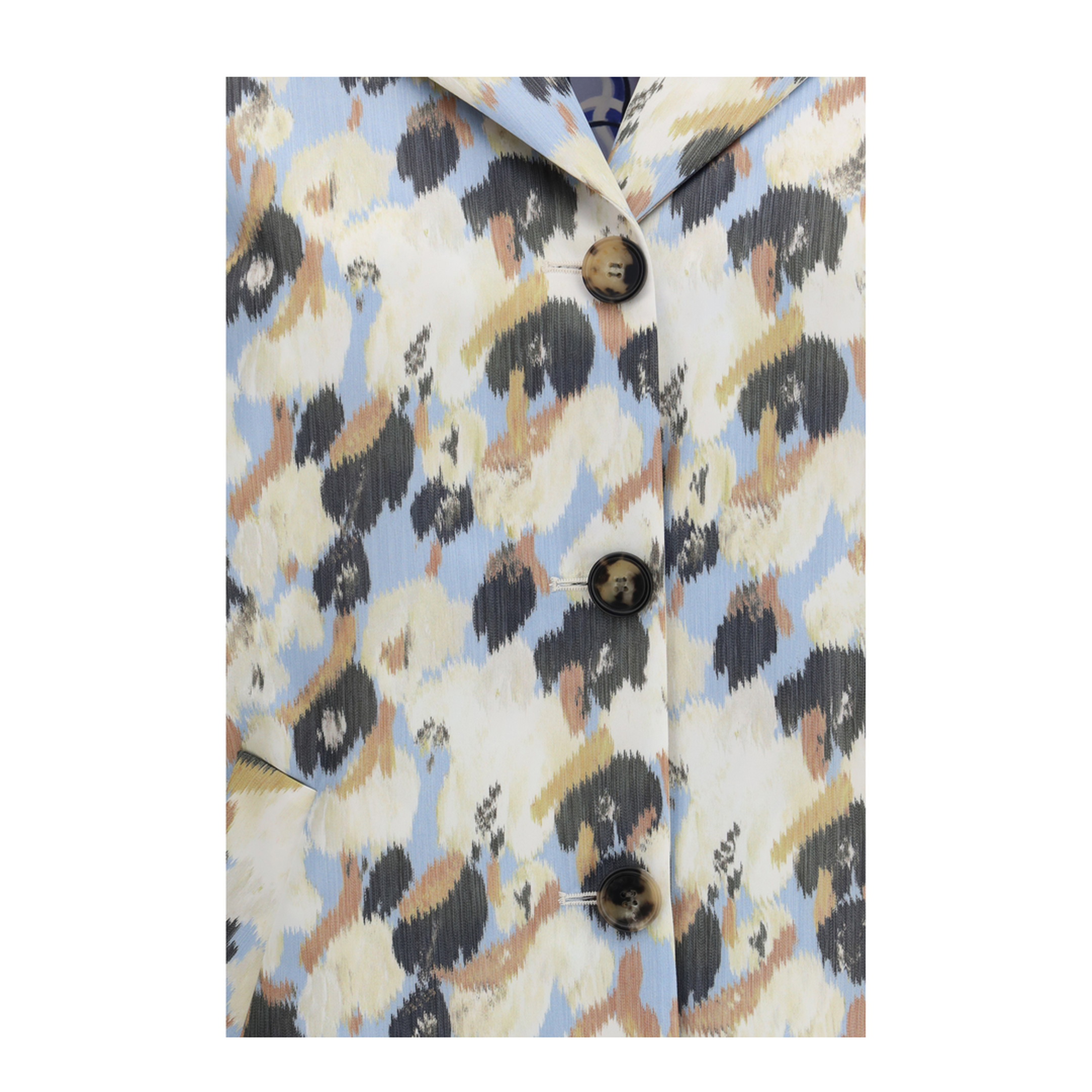 Printed Button Parka Coat - Image 3