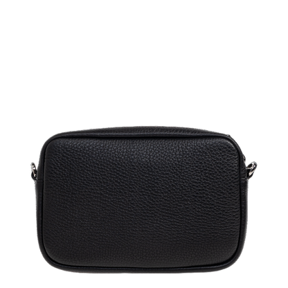 Pebble Small Leather Messenger Bags - Black - Image 3