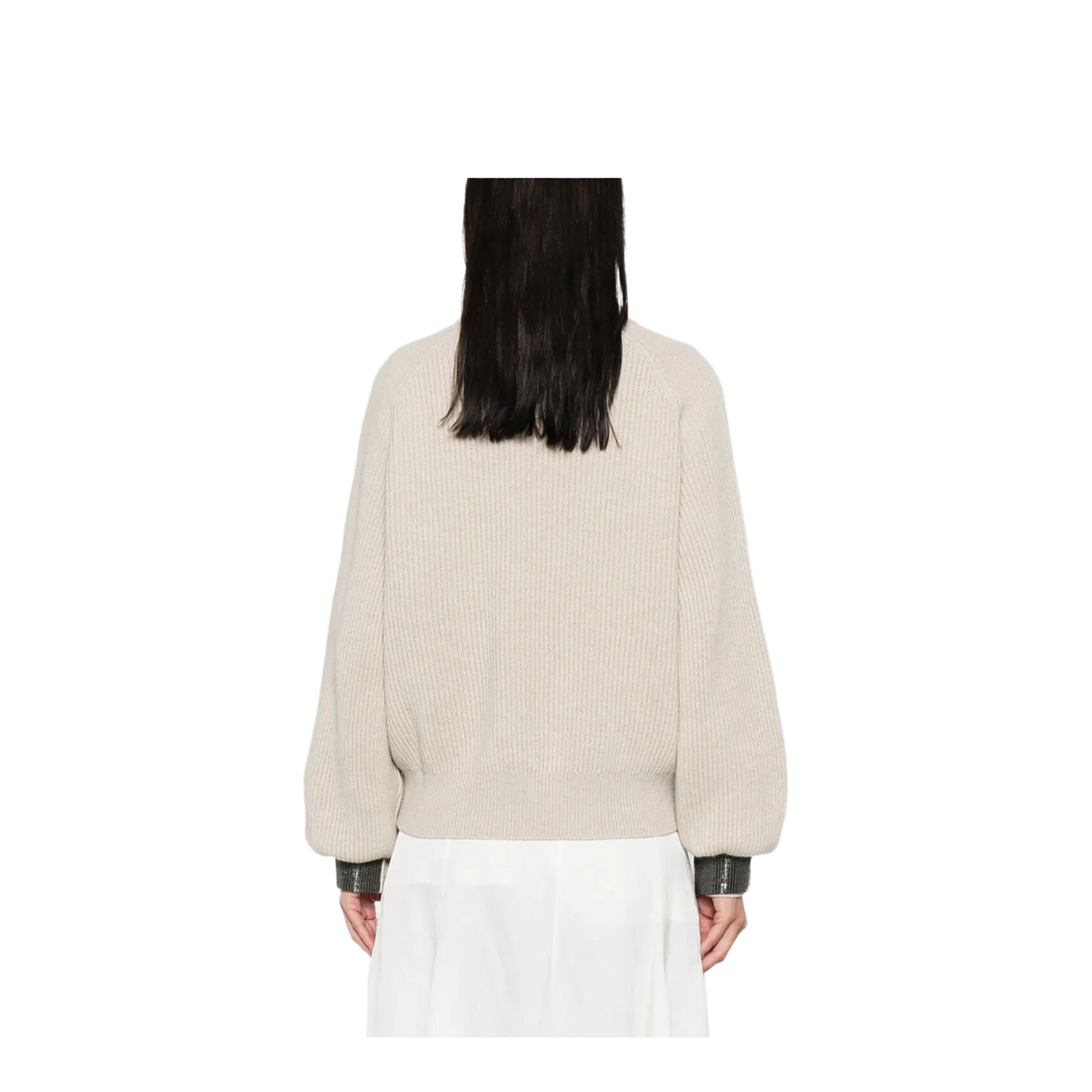 Ribbed Sweater with Jewel Cuffs - Image 4