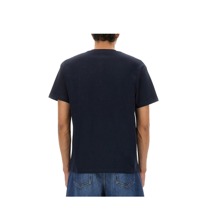 Navy Short-Sleeved T-Shirt with Logo - Image 3