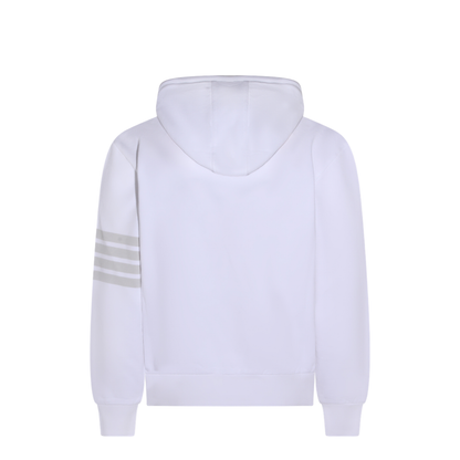 Long Sleeve Hoodie Pullover with Overdyed 4 Bar in Solid Loopback - Image 2