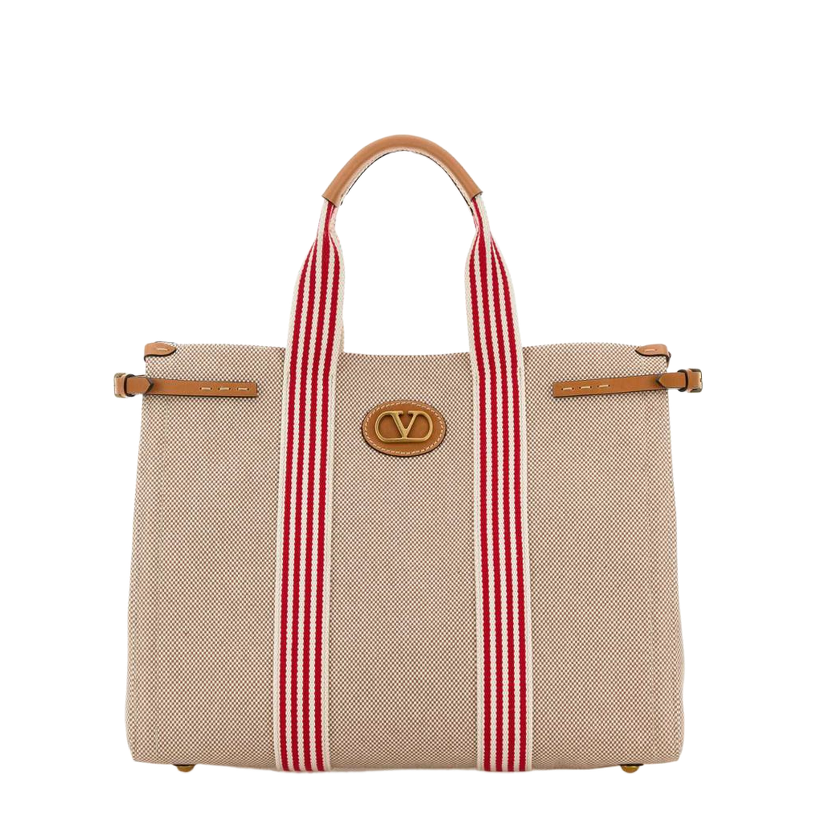 Two-tone Canvas Shopping Bag - Image 1