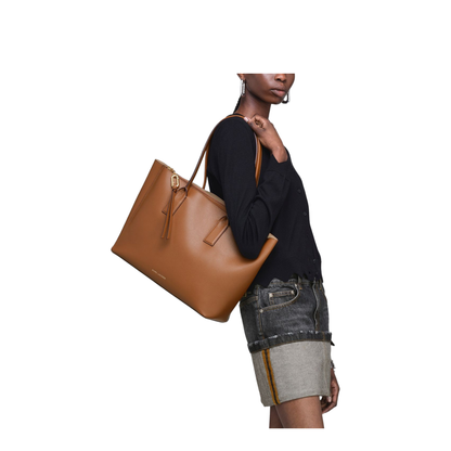 Pop J Marc Work Tote Pebble Leather - Argan Oil - Image 5