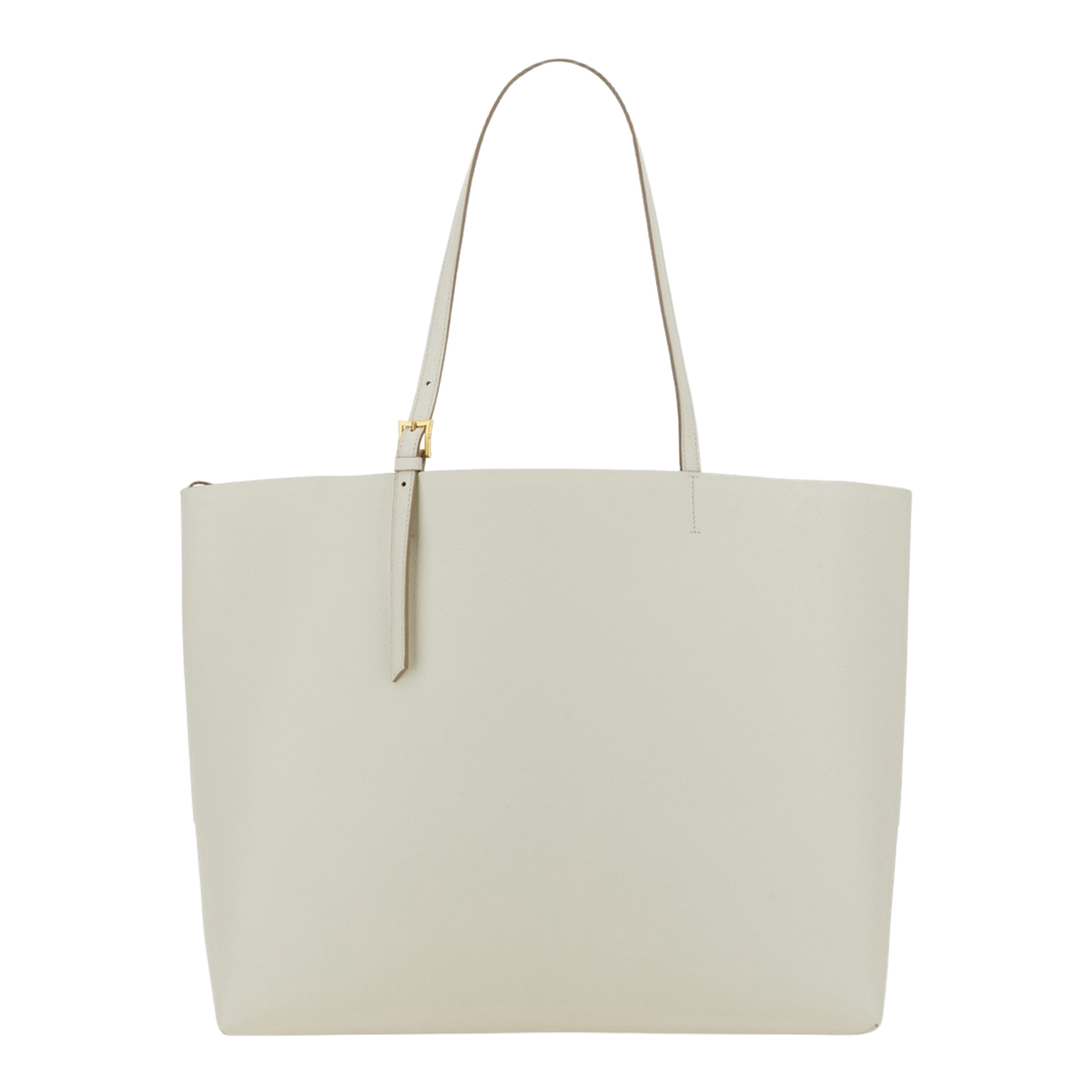 White Leather Large Himmel Shopping Bag - Image 4