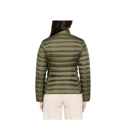Olive Green Nylon Genet Down Jacket - Image 5