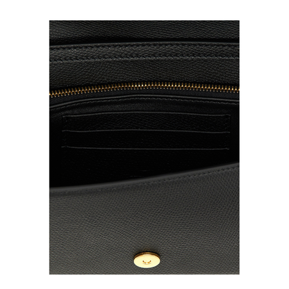 VLogo Signature Mini Calfskin Shoulder Bag - Black - Image 3