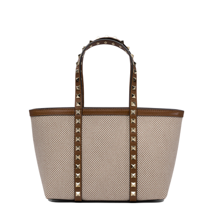 Two-tone Canvas Medium Rockstud Handbag - Image 3