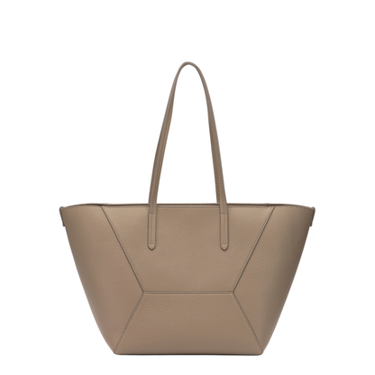 Duo Small Leather Shoulder Bag - Dark Brown - Image 3