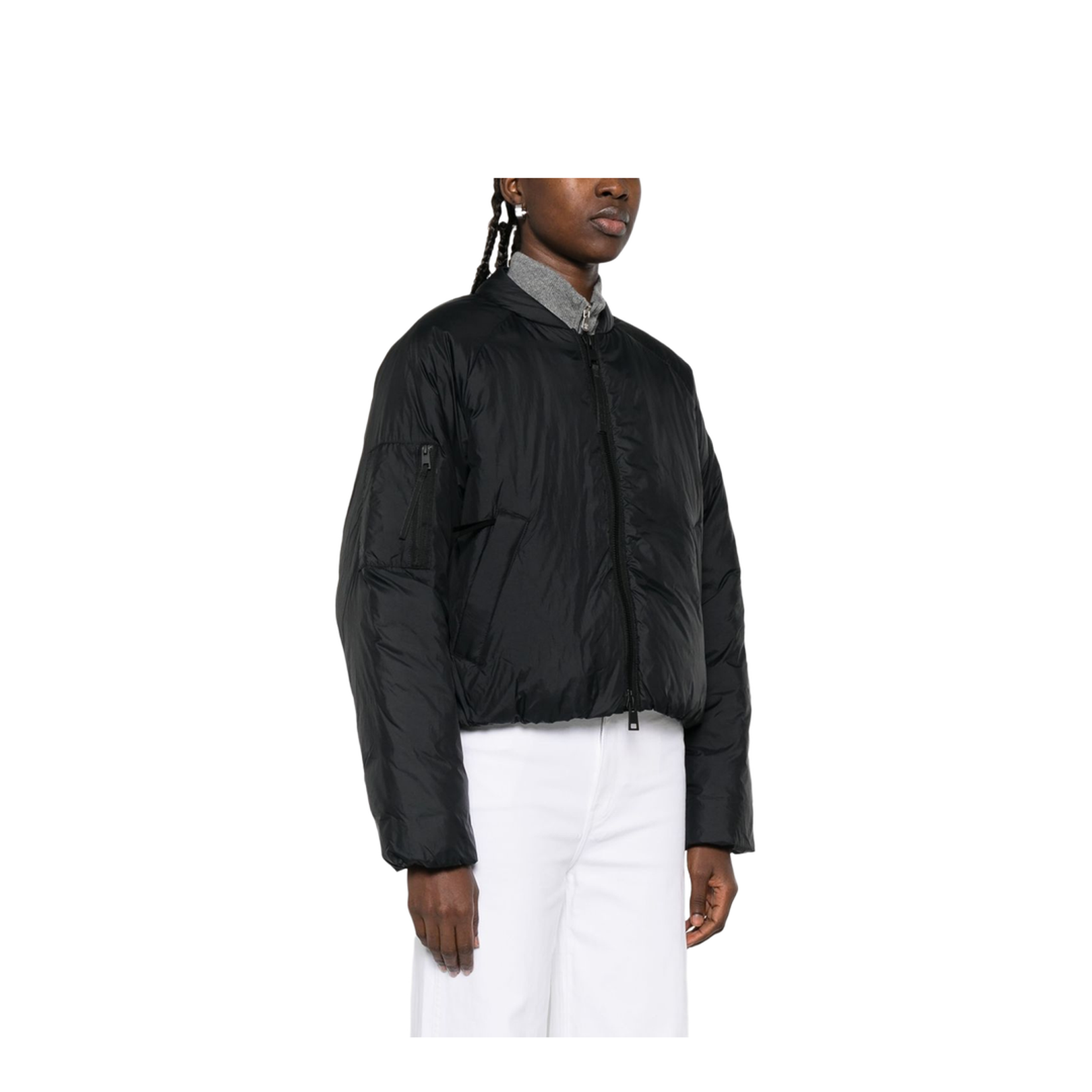 Black Quilted Jacket - Image 5