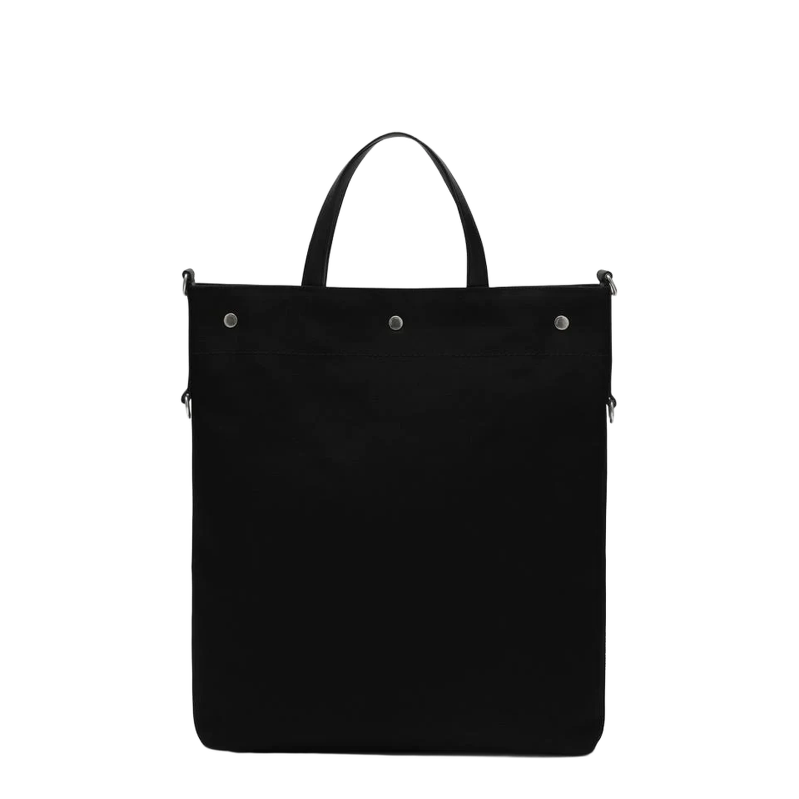 North/South Canvas Tote Bags - Black - Image 5