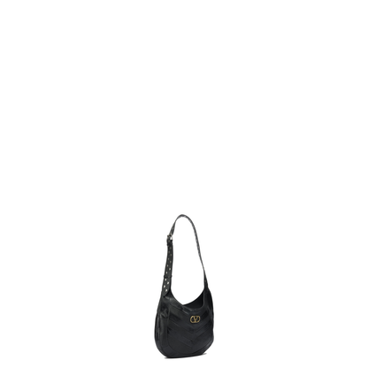 Hobo Bag Leather Black - Image 2