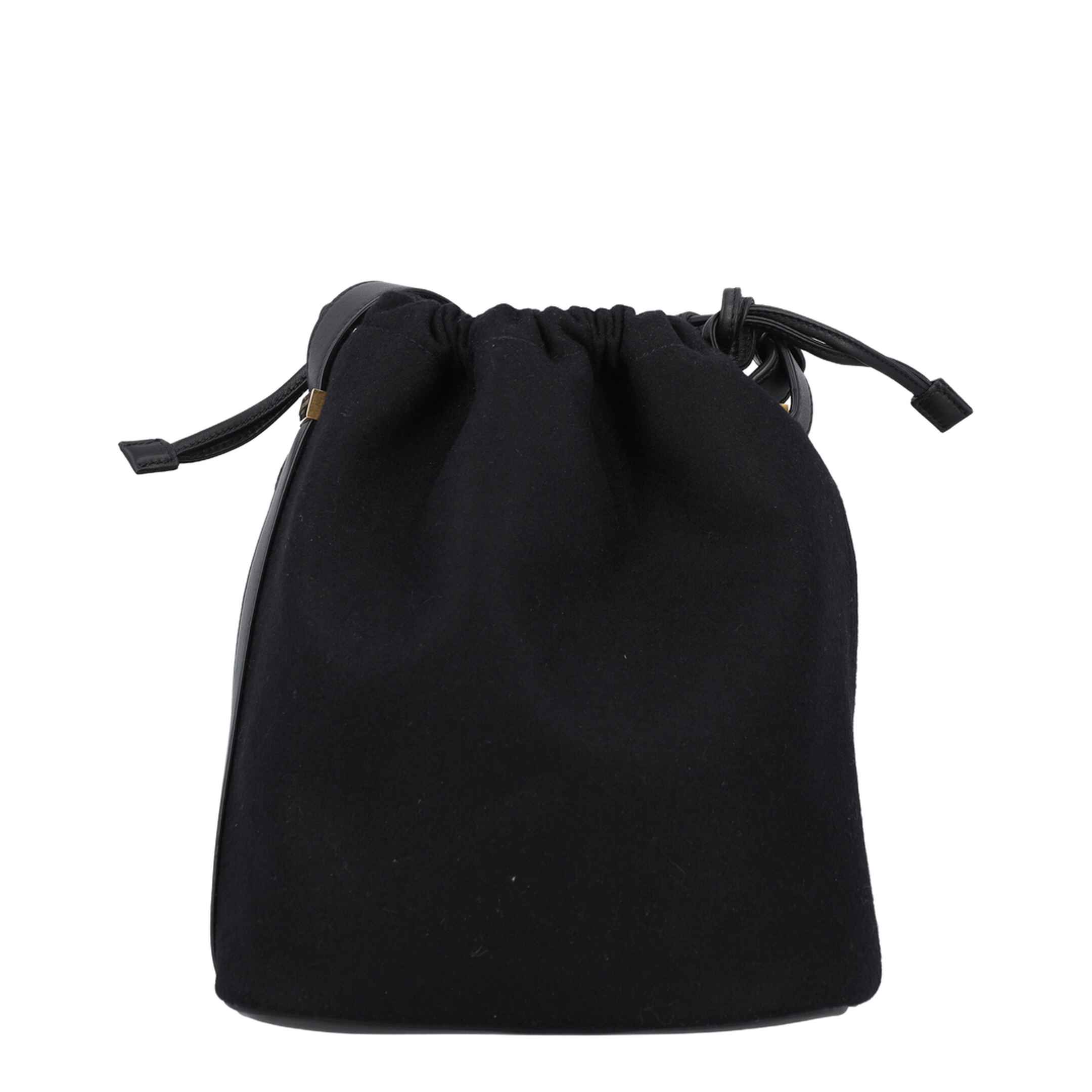 Drawstring Crossbody Pouch, Gold Hardware - Image 5