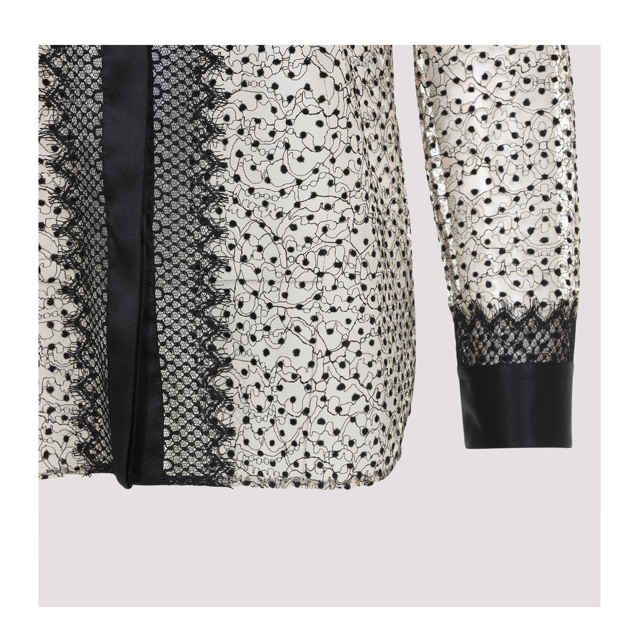 Flock Polka Dot Shirt - Image 5