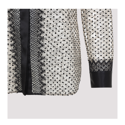Flock Polka Dot Shirt - Image 5