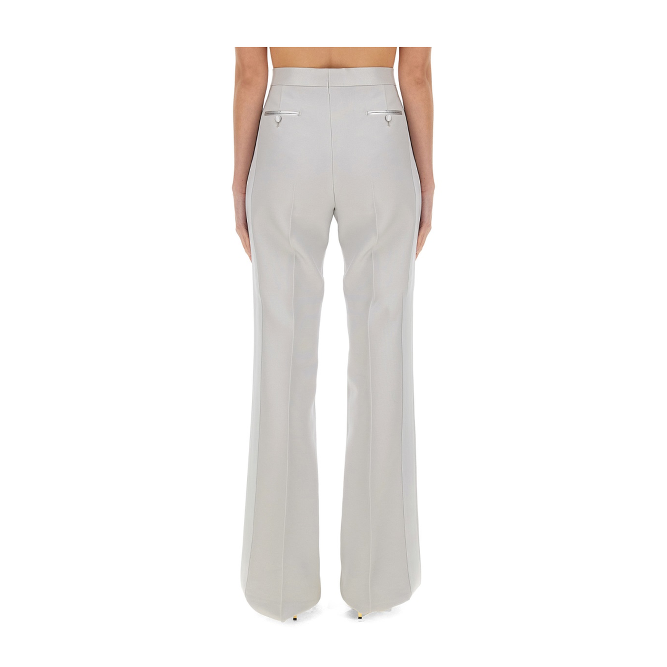 Wide Leg Tuxedo Tailored Pants - Image 3