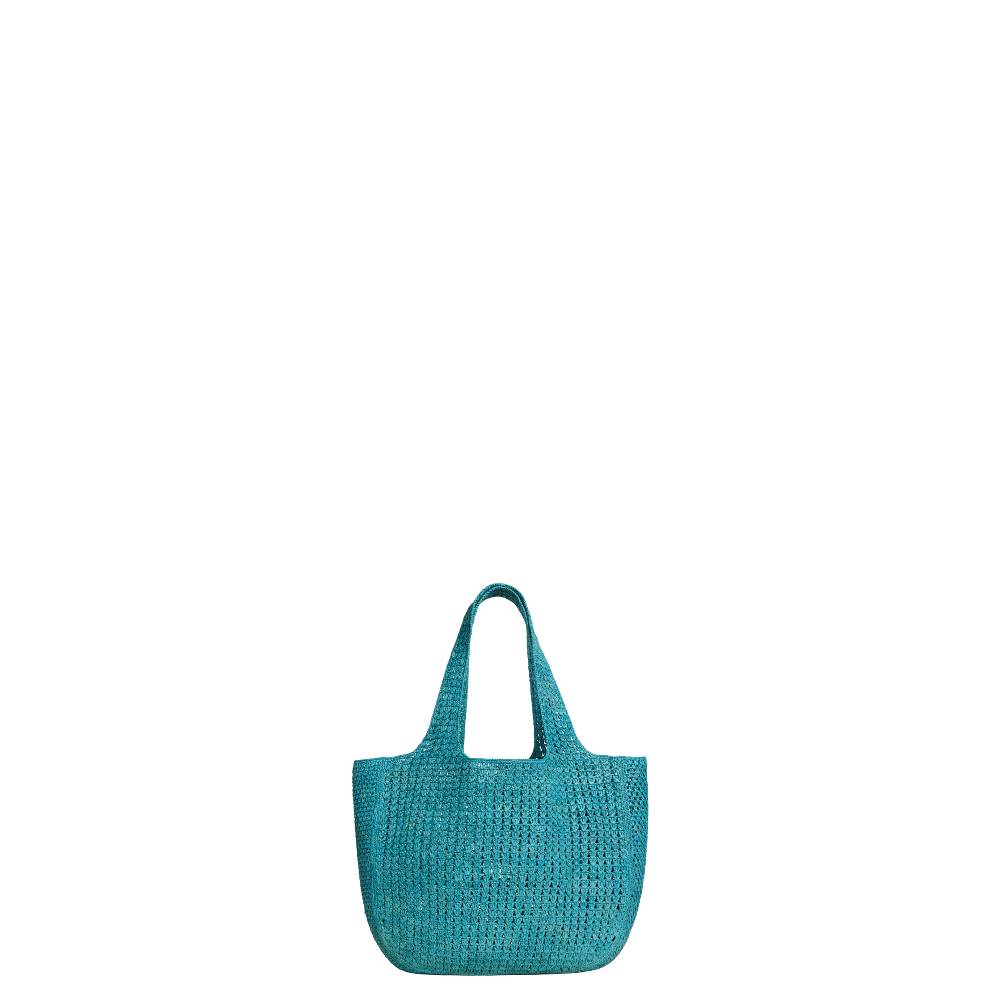 Hobo Bag Raffia Blue - Image 3