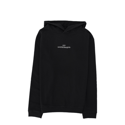 Black Cotton Hooded Sweatshirt - Image 1