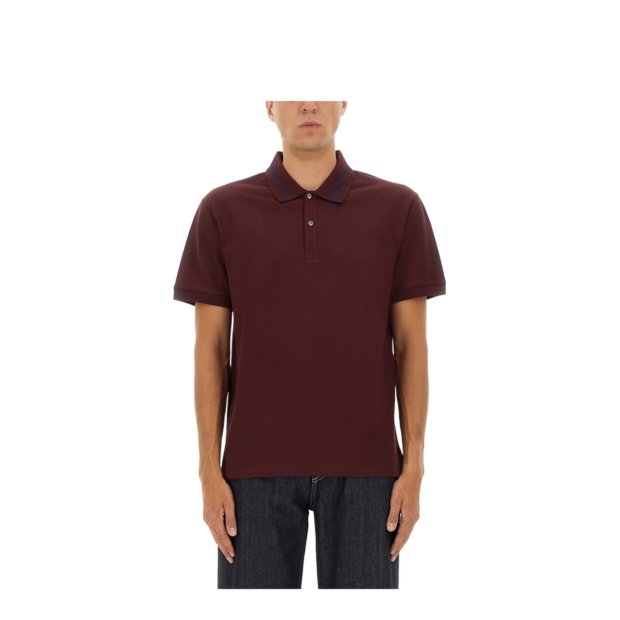 Polo Shirt with Logo on the Collar - Image 1