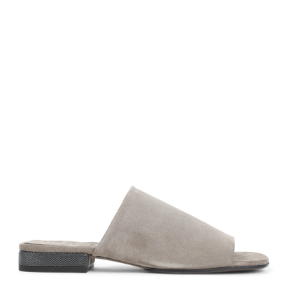 Suede Flat Sandals - Image 2