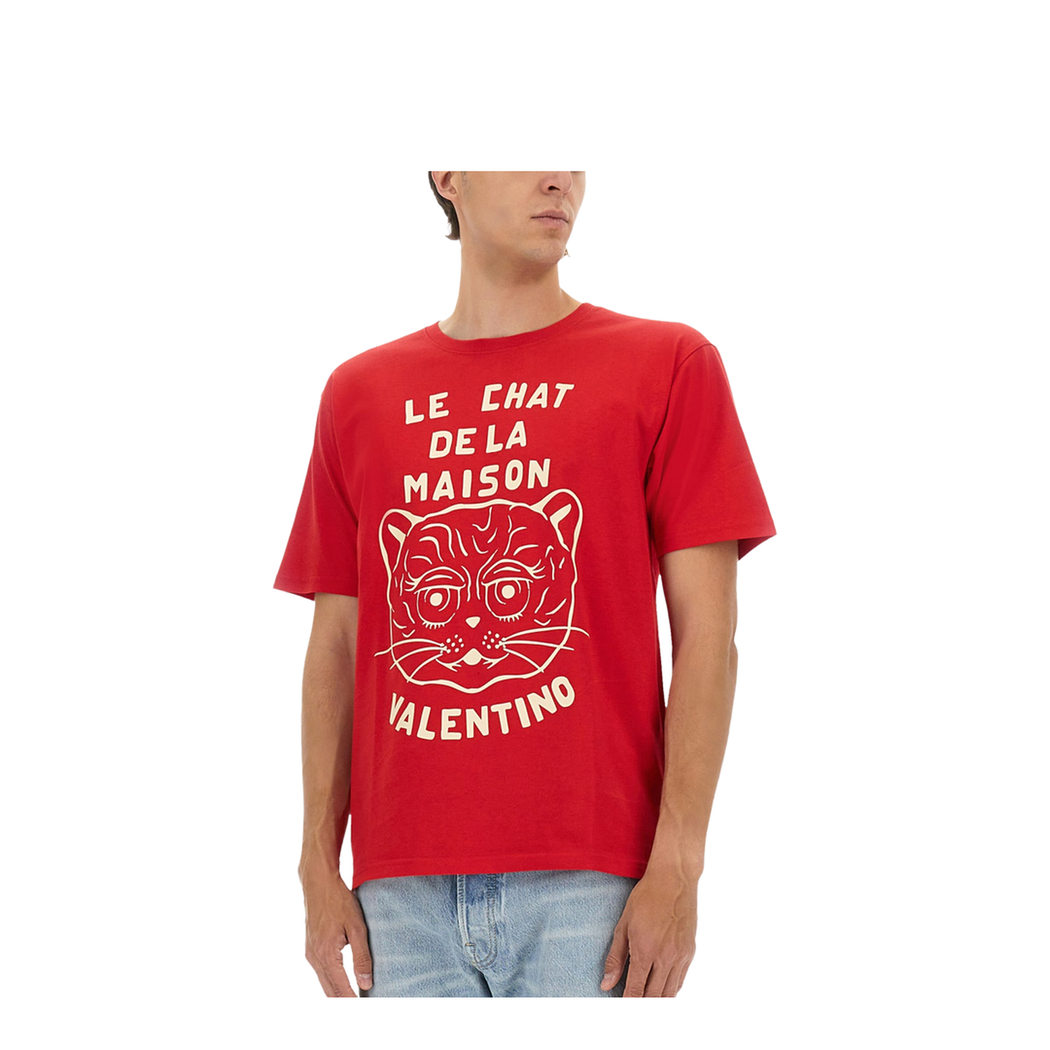 Chat de la Maison T-Shirts Red - Image 4