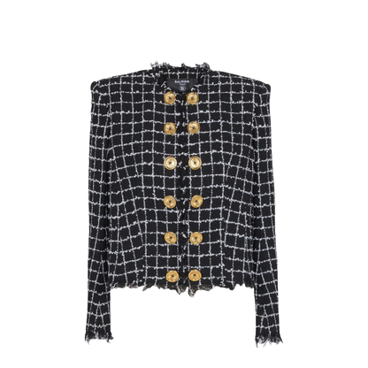 Women's Jacket Grid Pattern - Image 1