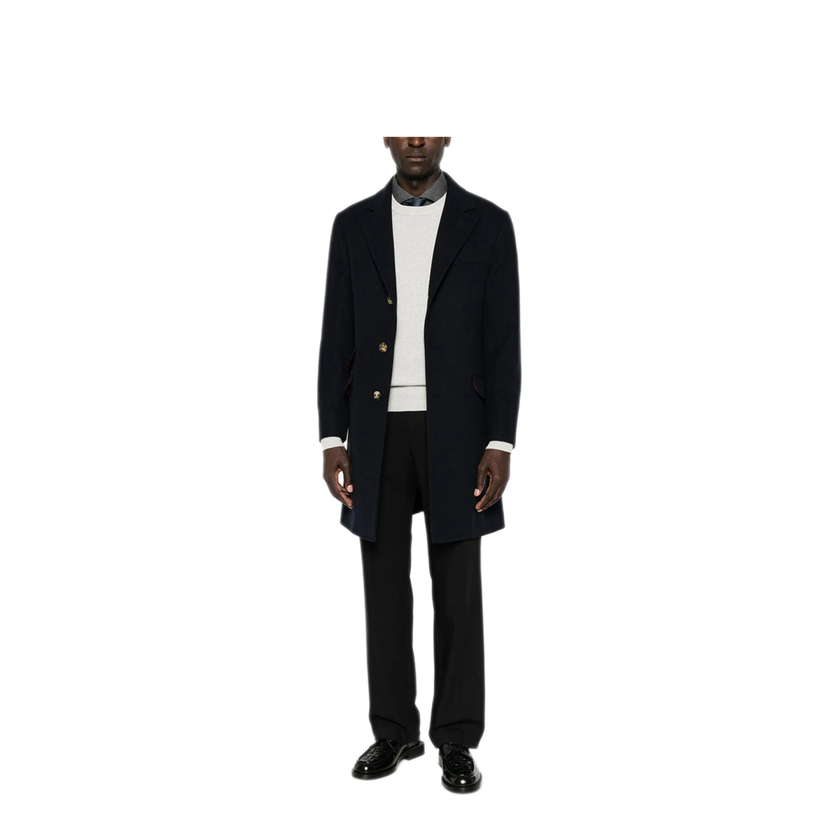 Cashmere Pullover With Patch - Image 4