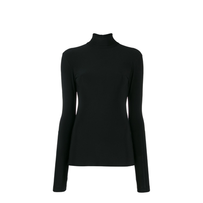 Slim Fit Long Sleeve Turtle Top - Image 1
