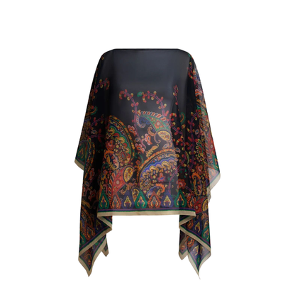 Printed Scarf Cape - Image 3