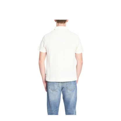 White Logo Patch Polo Shirt - Image 4