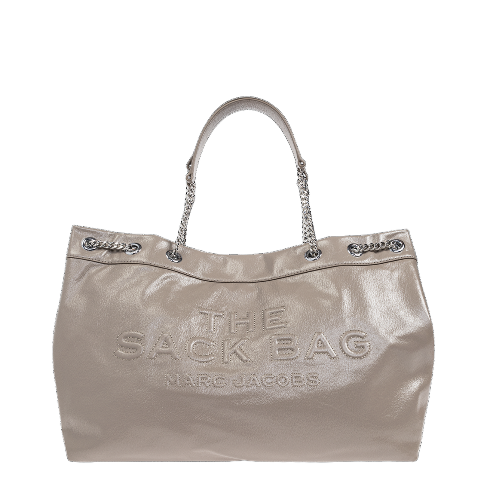 The Sack Bag Leather Beige - Image 1