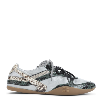 Multicolor Fabric And Leather Sneakers - Image 1