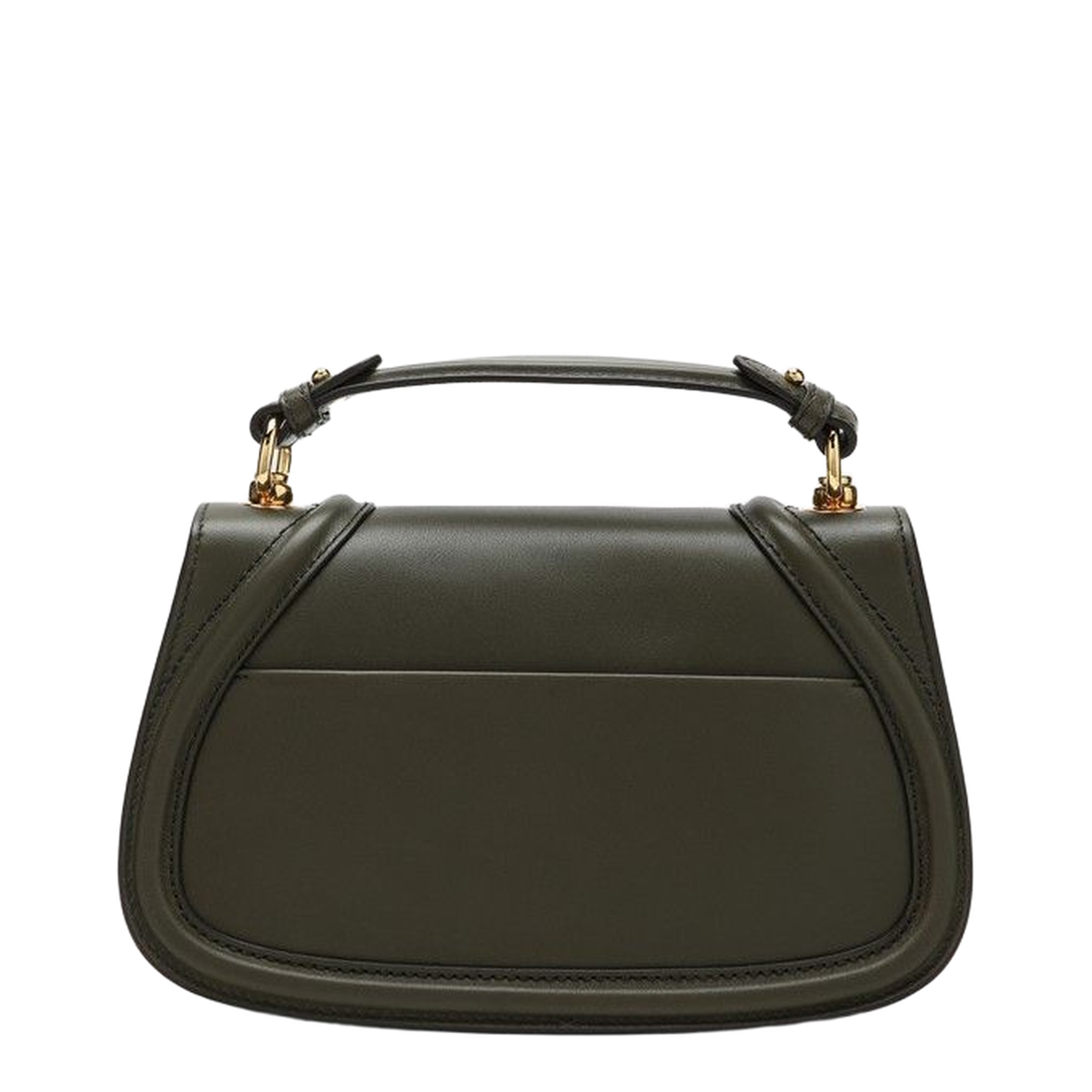 Blondie Medium Top Handle Bag in Forest Green Leather - Image 1