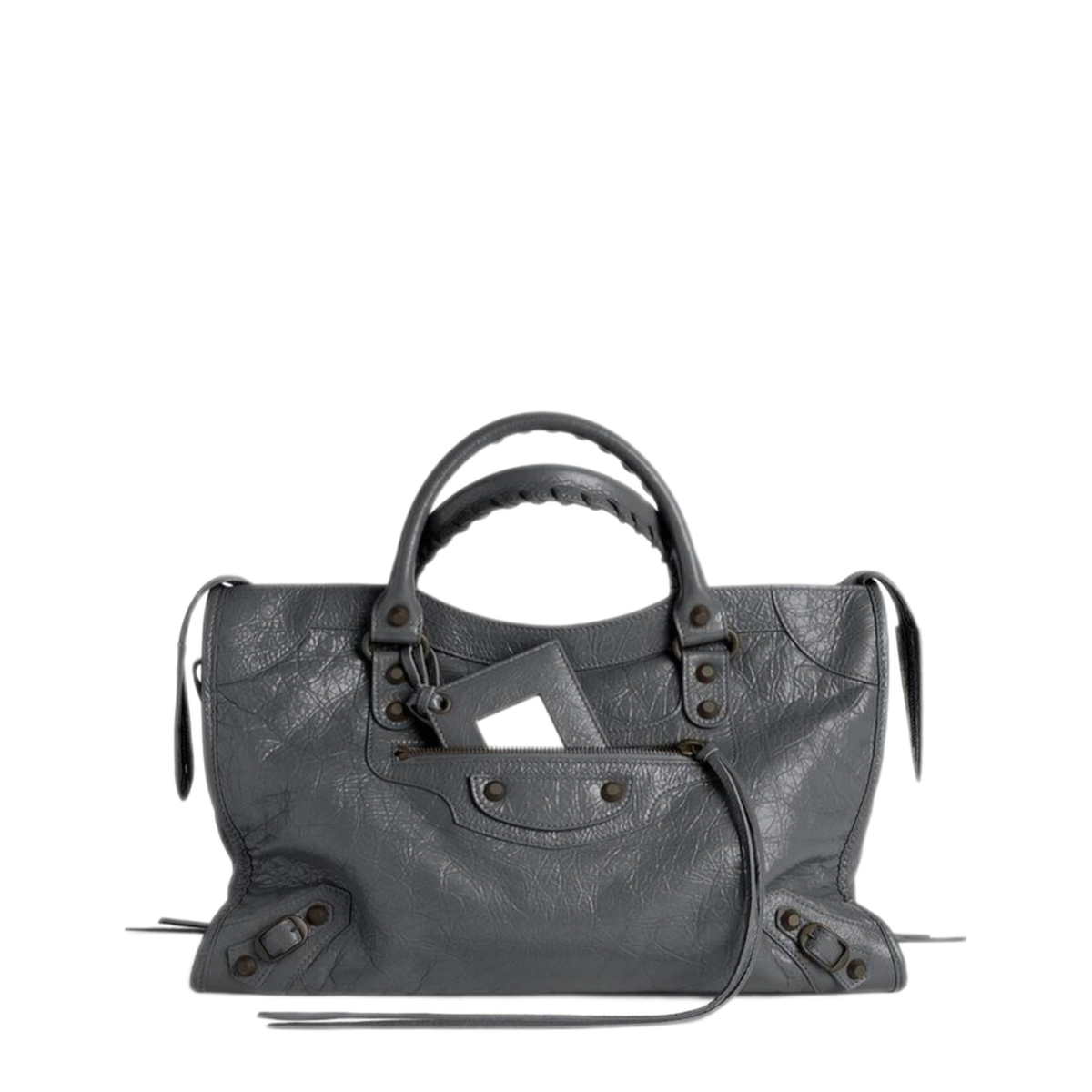Le City Medium Lambskin Shoulder Bags - Volcanic Rock - Image 1
