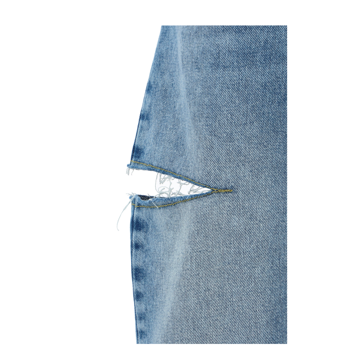 Denim Jeans with Slash Details - Image 3
