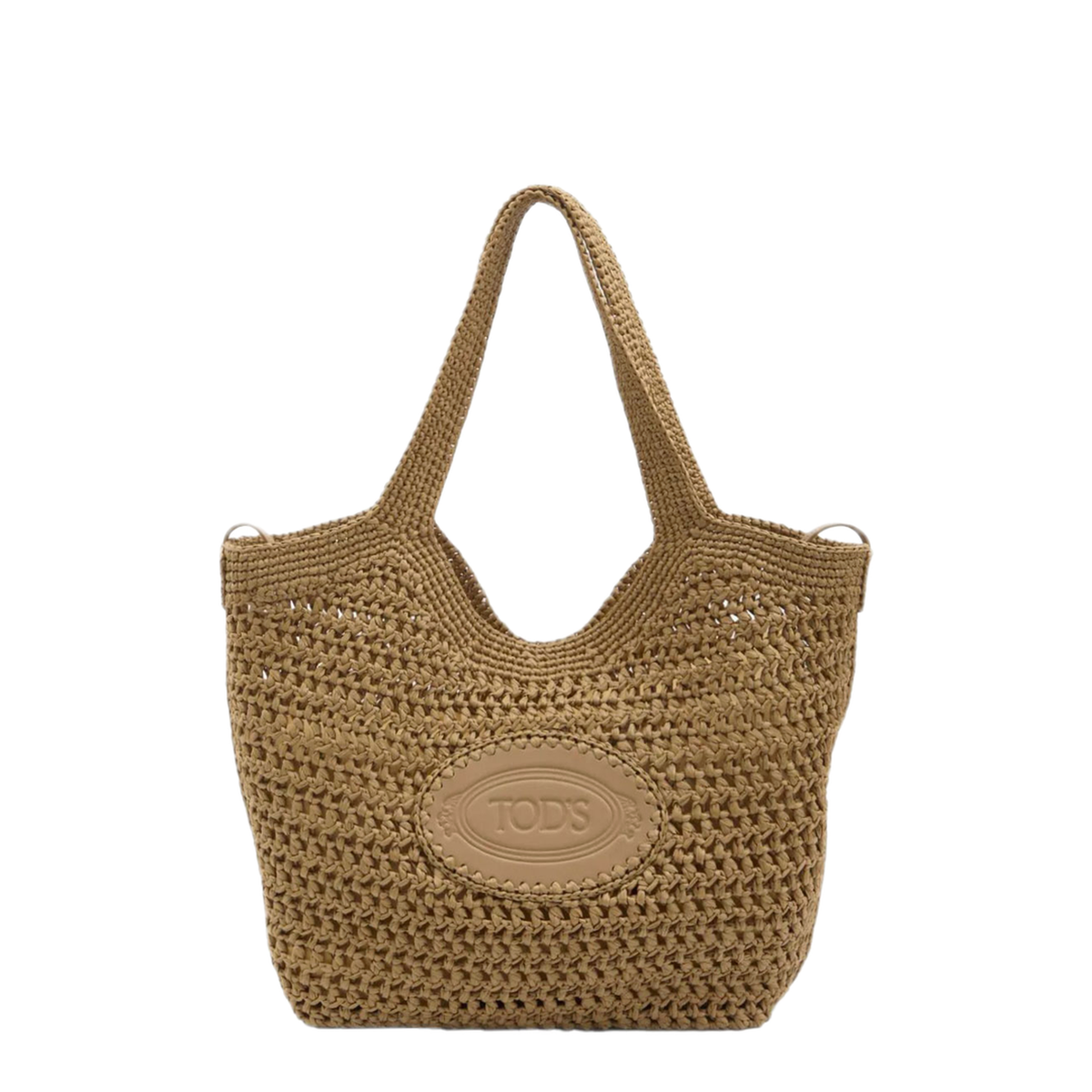 Medium Calfskin Shopping Bag - Light Camel - Image 1