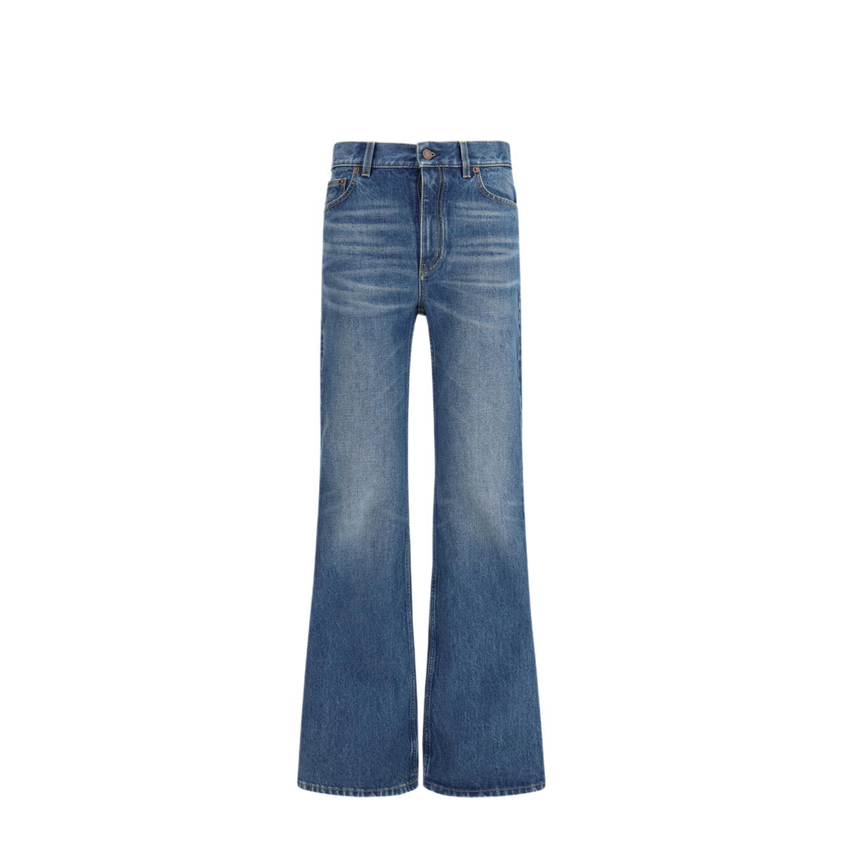 Jeans Flared In Organic Cotton Denim - Image 1