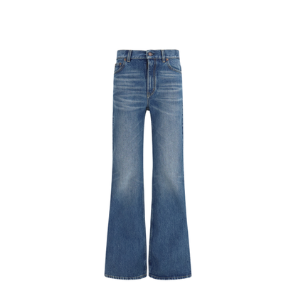Jeans Flared In Organic Cotton Denim - Image 1