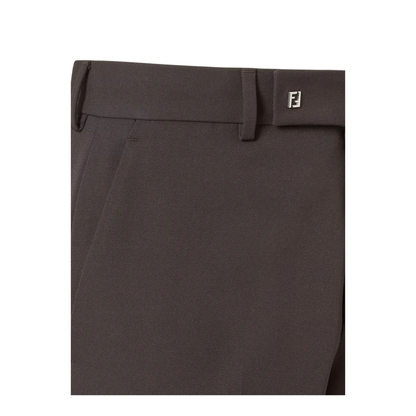 Cigarette Wool Trousers - Image 3