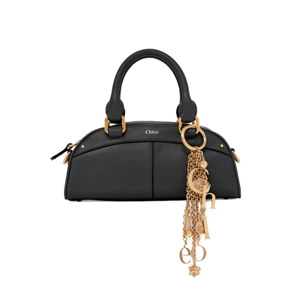 Small Chloé Bowling Bag in Soft Leather - Black - Image 1