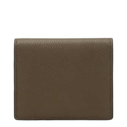 Taupe Grained-Leather T-Lock Card Holder - Image 2
