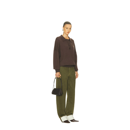 Concert Intrecciato Lambskin Pouch - Barolo - Image 6