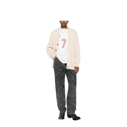 Cotton V-Necked Cardigan - Image 4