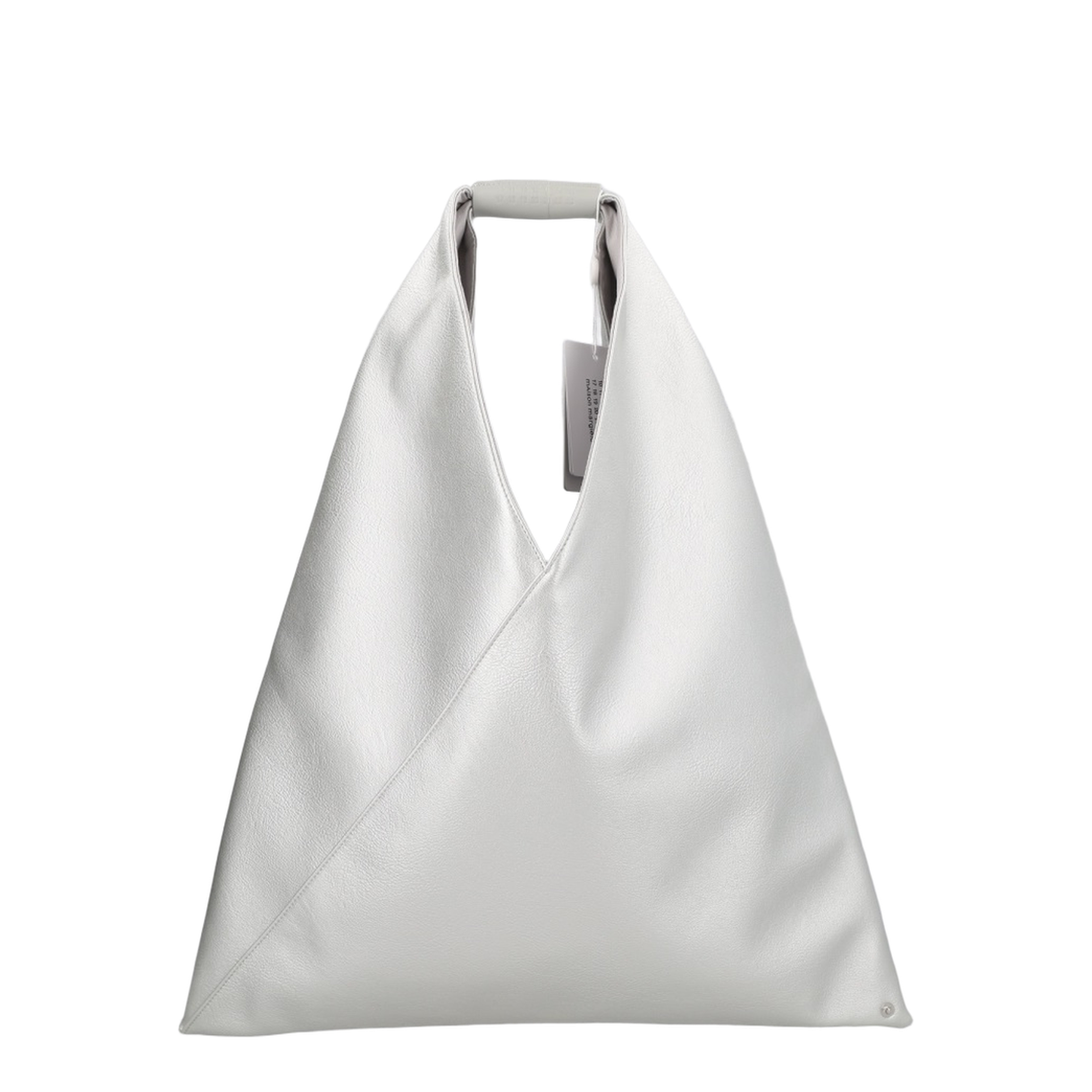 Medium Japanese Bag in Silver Eco-Leather - Image 1