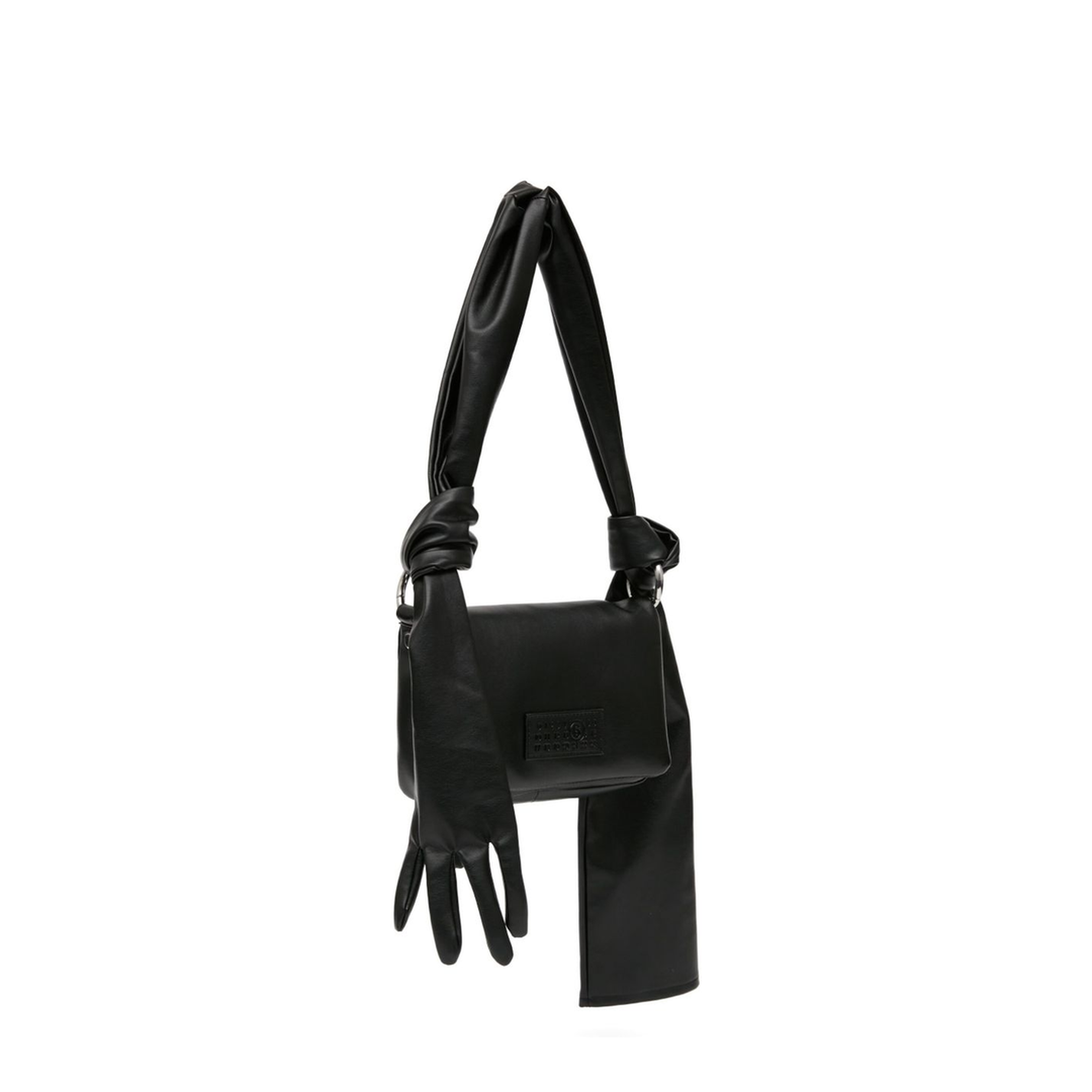 Glove Small Coated Polyester Shoulder Bag - Black - Image 2