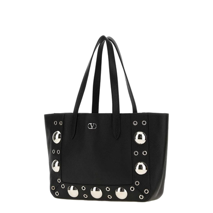 Black Leather Small Nellcôte Shopping Bag - Image 2