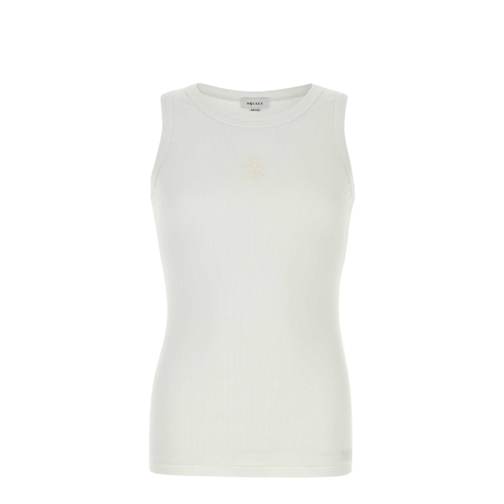 Skull-Embroidered Tank Top - Image 2